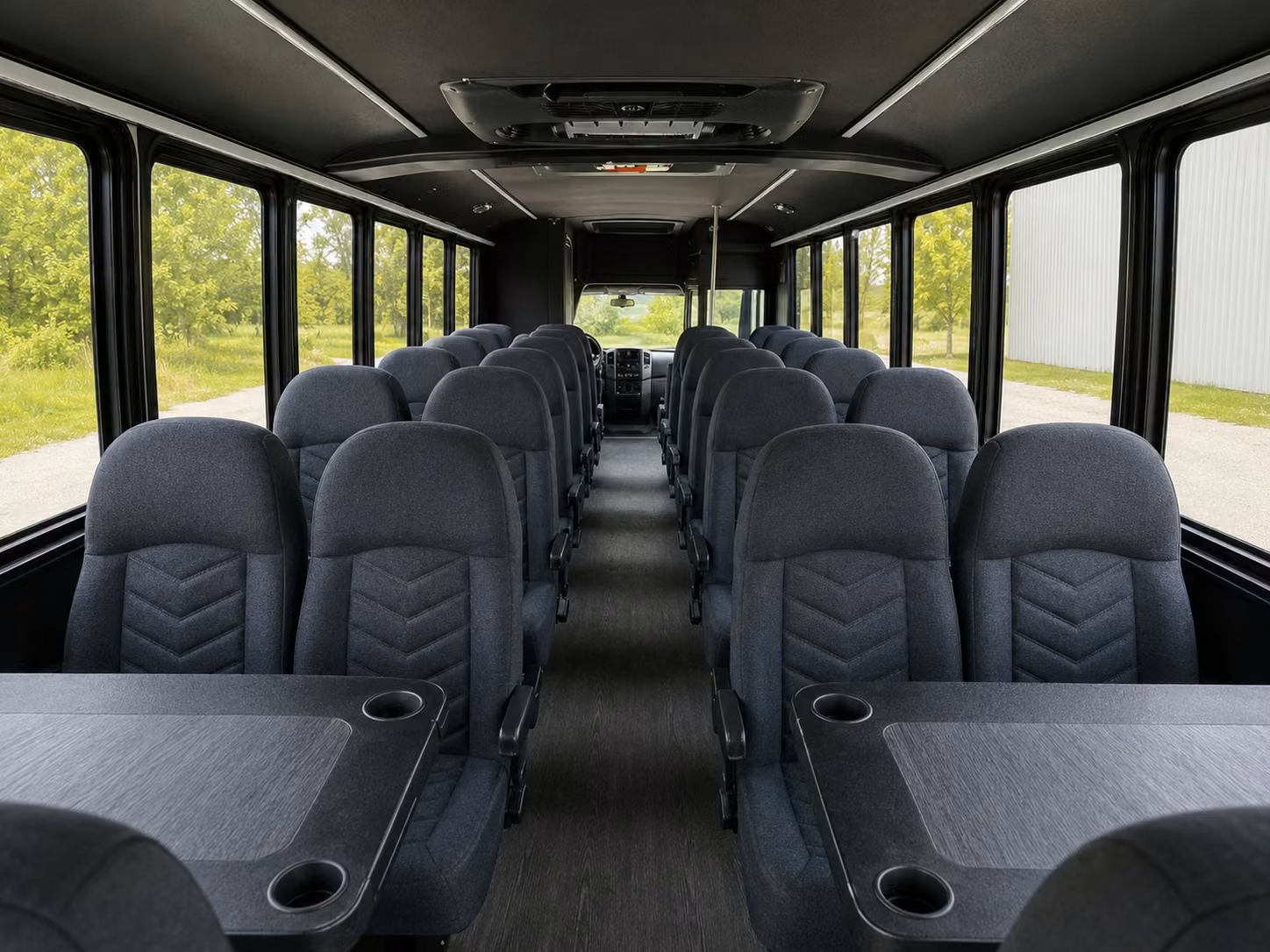 15 passenger minibus interior