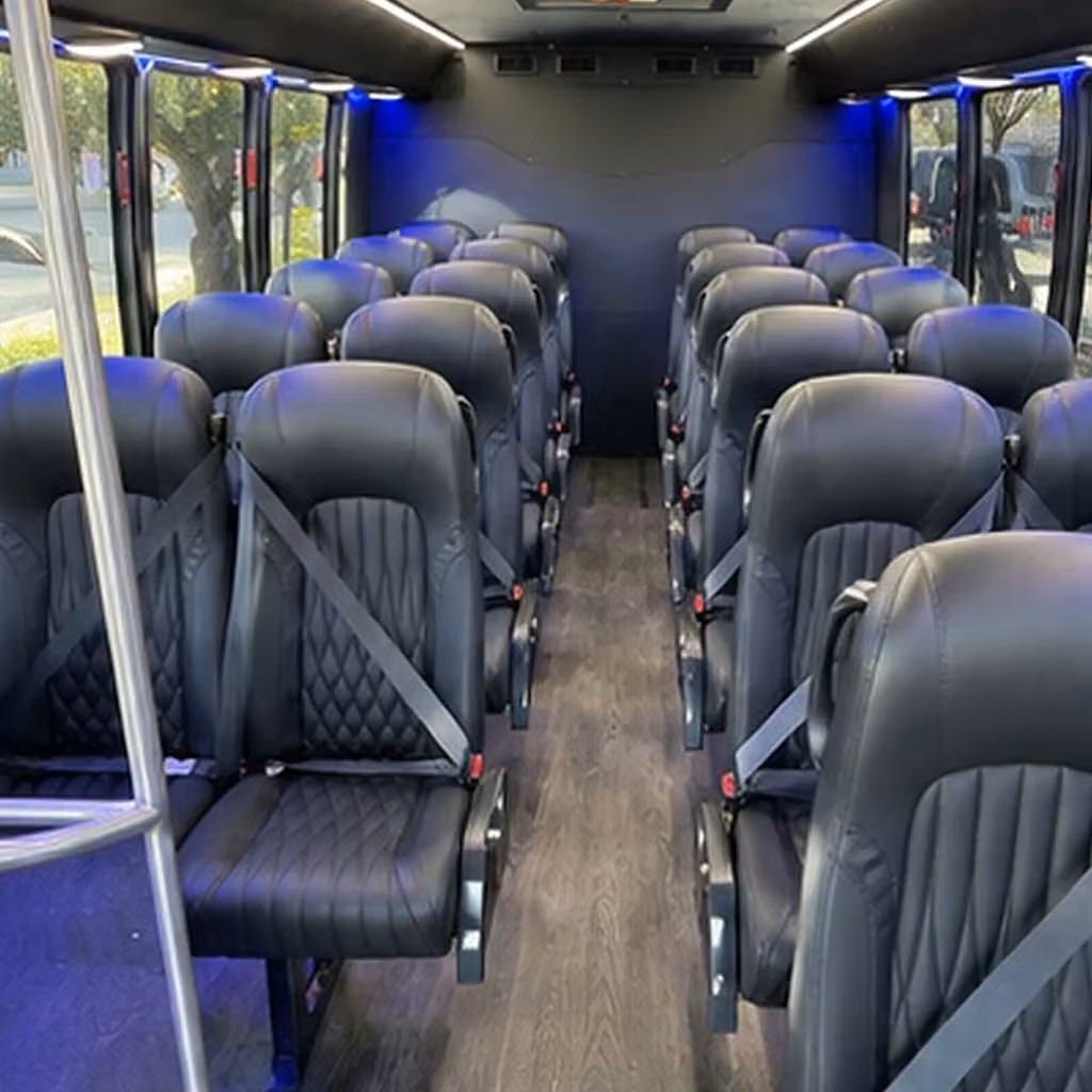 25 passenger minibus inside