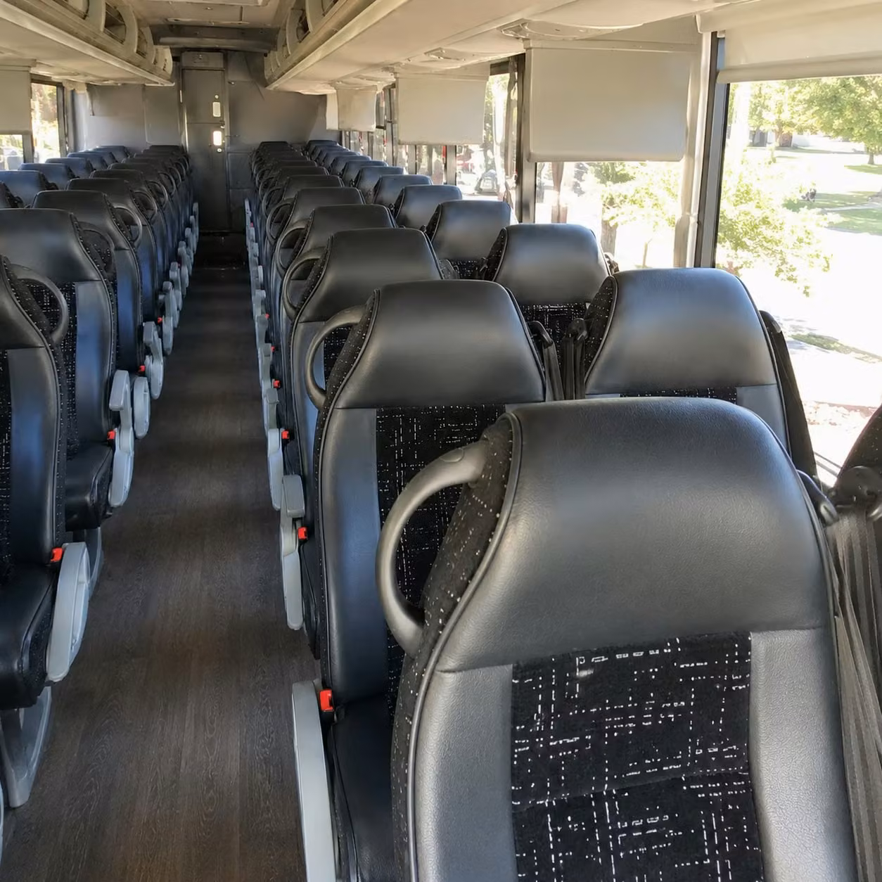 new bedford charter bus interior